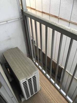 ベランダ、広々です。