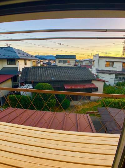 夕焼けがキレイに見えます。