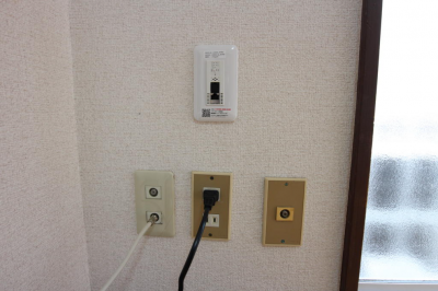 高速wifi(無線LAN)、有線LANが入居後すぐ使えます