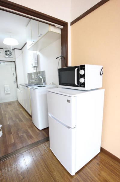 冷蔵庫、電子レンジ、洗濯機はレンタル家電としてご利用できます