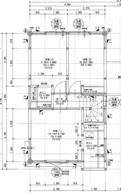 2階は広々ウォークインクローゼットが付いたお部屋が３つ⭐︎
