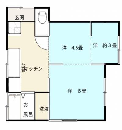 埼玉県朝霞市 朝志ヶ丘貸家の間取り図