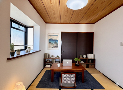 5.9帖和室。家具配置例。家具含まれません。