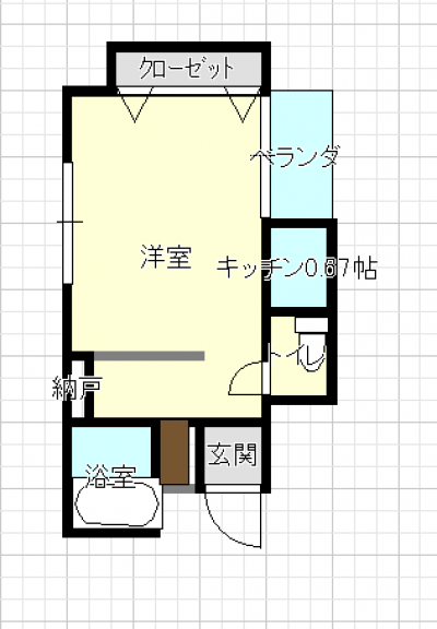 静岡県静岡市葵区 シェラハウス302号の間取り図