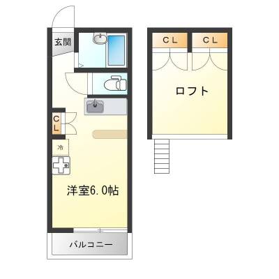 長崎県長崎市 ＰＩＡ・秀月203の間取り図