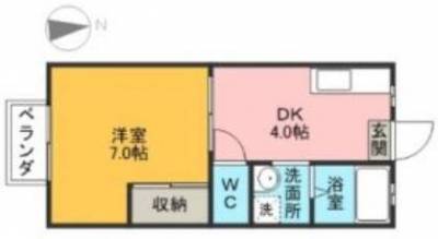 ベランダ南側に庭があり開放的です。