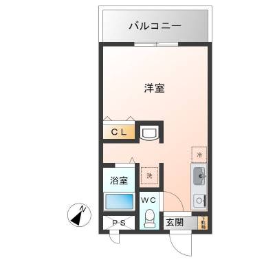 洋室は７帖です。