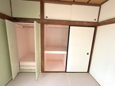 豊富な収納でお部屋すっきり。お部屋を広く使える収納力です。