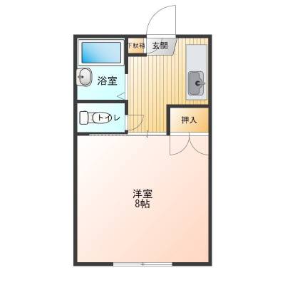 山口県防府市 コンフレールサエキII１０６の間取り図