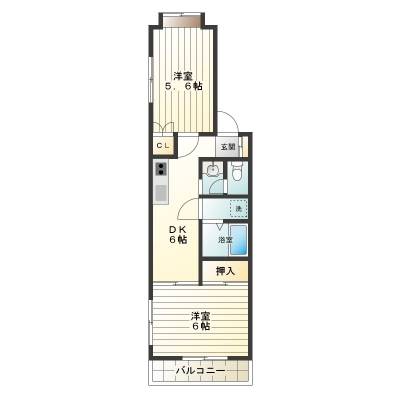 東京都葛飾区 サンライズ泉301の間取り図