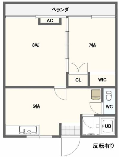 福島県郡山市 GranLoungeKamedaⅡ201の間取り図