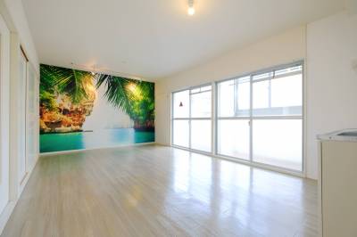 いつでも南国気分を味わえるリビングです♪