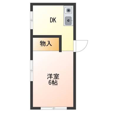 東京都北区 清山荘207号室の間取り図