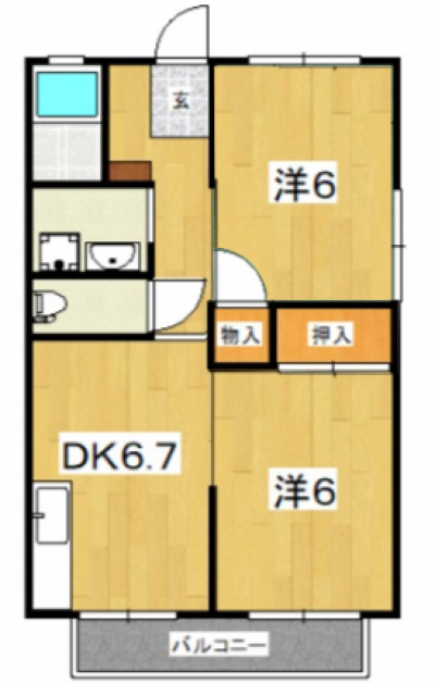 神奈川県小田原市 ノネット203の間取り図