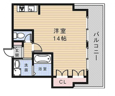 大阪府池田市 メゾン神田301の間取り図