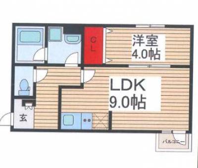 埼玉県草加市 シルフィード氷川203号室の間取り図