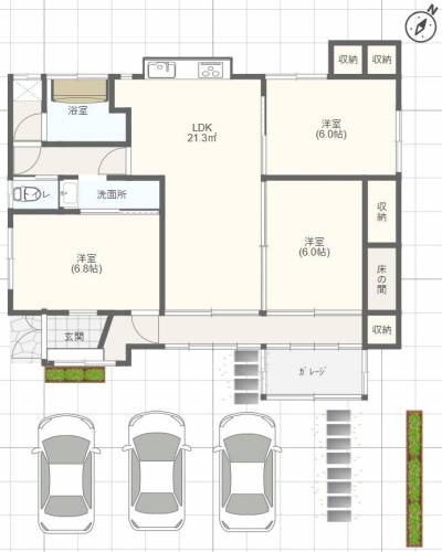 水回りはプライベートを保てる生活のしやすい間取り