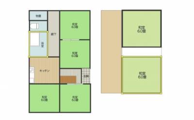 福島県いわき市 江名戸建の間取り図