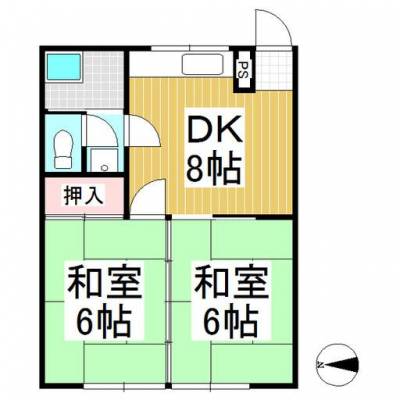 南向きの日当たりの良いお部屋です