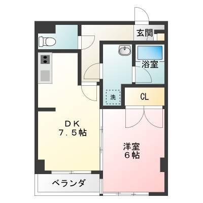 一階の角部屋です。