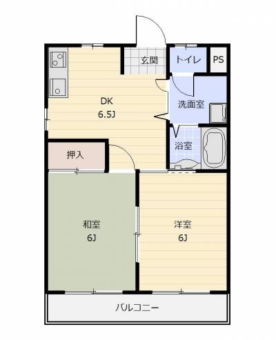 各室が独立した住みよい間取り。