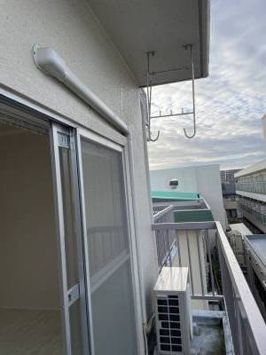 バルコニーも広々で洗濯にも困りません