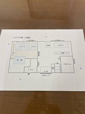 図面左上が、鍵付きの専用のお部屋です。