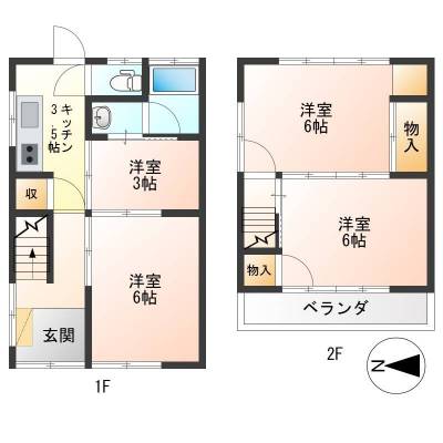 岐阜県岐阜市 岐阜県岐阜市鏡島戸建てフルリフォーム済み！の間取り図