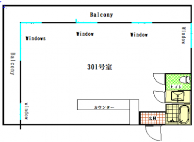 ♪広々とした明るいお部屋♪有線放送完備もエアコン完備～