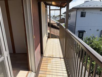 日当たりの良いベランダです