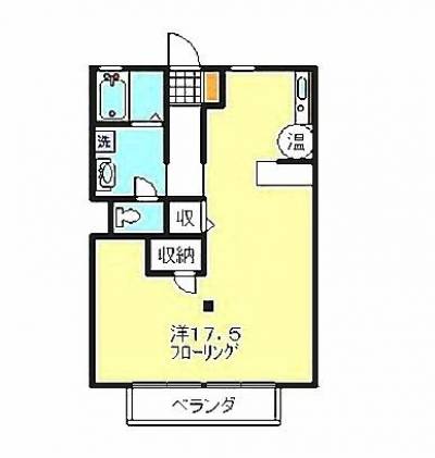 南向き広々４２㎡フローリング。