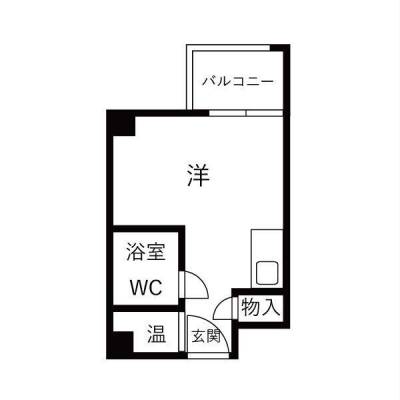 大阪府大阪市中央区 サンハイム天満橋601の間取り図