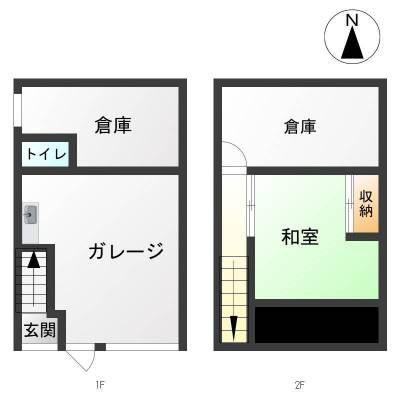 静岡県磐田市 磐田市倉庫資材置場住居ＤＩＹ　ＯＫの間取り図