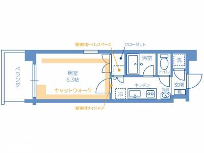 猫ちゃんの為の設備が多数充実しております！