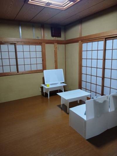 6帖の和室。ウッドカーペットで洋室風にしています。