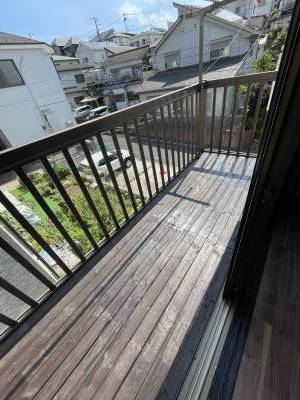 ベランダ　物干し場