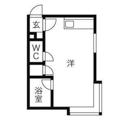 北海道札幌市白石区 メイプルタウン202の間取り図
