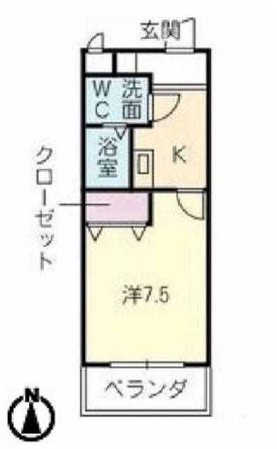 三重県いなべ市 T'sドリーム大安206の間取り図