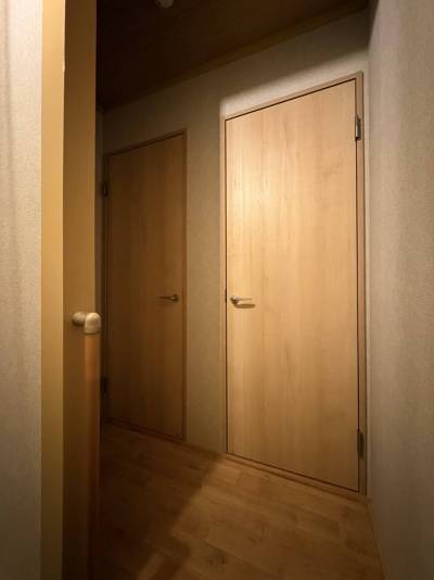 ドアも新装しています。