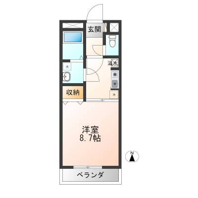 岐阜県関市 エクセレントハイツ605の間取り図