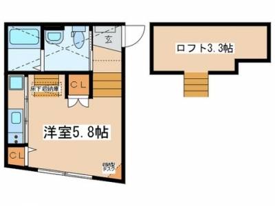 床高式で1階でも2階近い高さを確保しています。