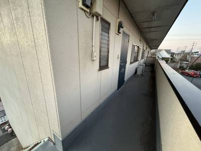 玄関の外