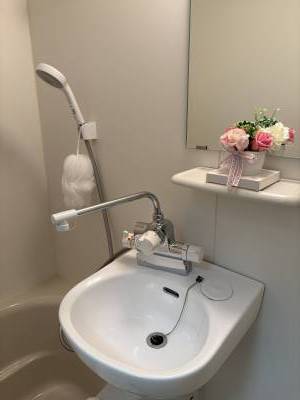 シャワー水栓がレバー式になり温度調節が簡単です