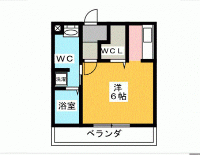 愛知県名古屋市千種区 ソレイユ内山102号室の間取り図