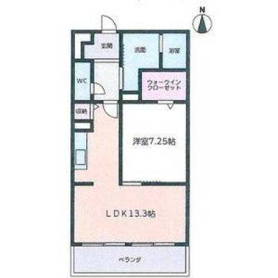 愛知県長久手市 グラッツィア203号室の間取り図
