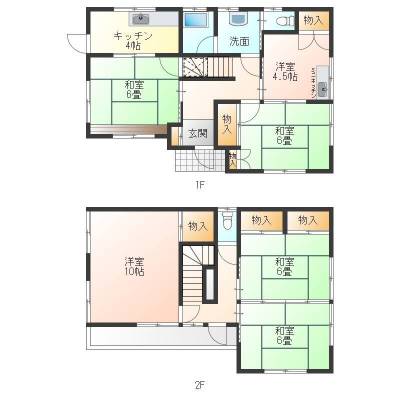 ほとんど南向きのお部屋で日当たり良好で風がよく通ります
