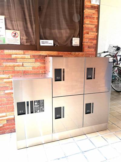宅配ボックス、完備しています。