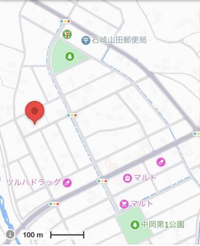 中岡町周辺地図