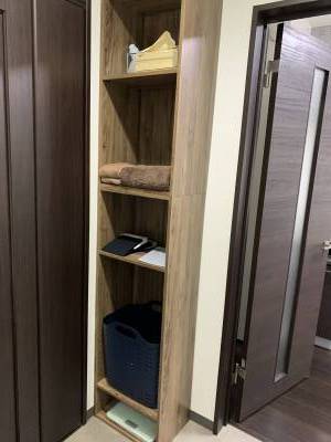 リネン庫あり。つまり外着は持込まずそのまま入浴可能。