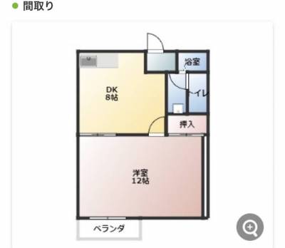 静岡県焼津市 リクラス八楠　ABCC２０１の間取り図